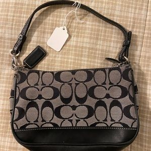 Coach Demi Pouch with Signature Jacquard Print